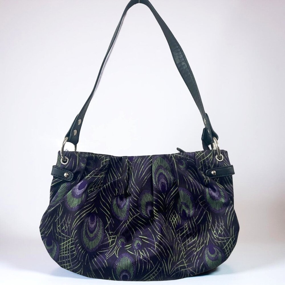 Apt 9 Purple Peacock Hobo Shoulder Bag